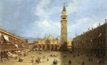 Canaletto  - Bilder Gemälde - Piazza San Marco