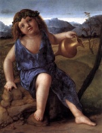 Giovanni Bellini  - Bilder Gemälde - Young Bacchus