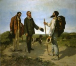 Gustave Courbet  - Bilder Gemälde - Bonjour, Monsieur Courbet