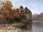 Gustave Courbet  - Bilder Gemälde - Chateau de Chillon
