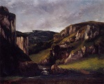 Gustave Courbet  - Bilder Gemälde - Cliffs near Ornans