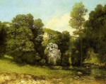 Gustave Courbet  - Bilder Gemälde - La Ruisseau de la Breme