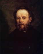 Gustave Courbet  - Bilder Gemälde - Portrait of Pierre Joseph Proudhon