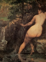 Gustave Courbet  - Bilder Gemälde - The Source