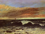 Gustave Courbet  - Bilder Gemälde - The Wave