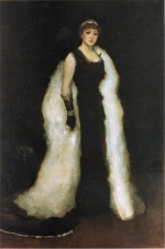 James Abbott McNeill Whistler - Peintures - Arrangement en noir n ° 5 (Lady Meux)