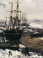 James Abbott McNeill Whistler  - Bilder Gemälde - The Thames in Ice