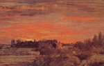 John Constable - Bilder Gemälde - East Bergholt Rectory