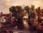 John Constable  - Bilder Gemälde - Mill Stream