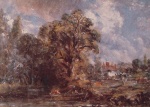 John Constable  - Peintures - Scène sur une rivière