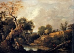 John Constable  - Peintures - La récolte du foin