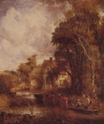 John Constable  - Peintures - La ferme dans la vallée