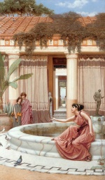 John William Godward  - Bilder Gemälde - Innocent Amusements