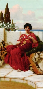 John William Godward  - paintings - Mischief