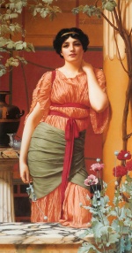 John William Godward  - Peintures - Nérissa