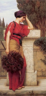 John William Godward  - Bilder Gemälde - The Thinker