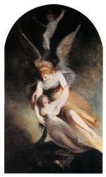 Johann Heinrich Füssli  - paintings - The Apotheosis of Penelope Boothby