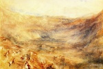 Joseph Mallord William Turner  - Peintures - Le col de Brunig vu depuis Meringen