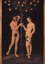 Lucas Cranach  - Bilder Gemälde - Adam and Eve