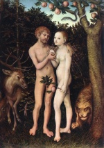 Lucas Cranach  - Bilder Gemälde - Adam and Eve
