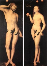 Lucas Cranach  - Bilder Gemälde - Adam and Eve