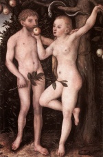 Lucas Cranach  - Bilder Gemälde - Adam and Eve