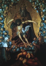 Lucas Cranach  - Bilder Gemälde - The Trinity