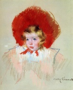 Mary Cassatt  - paintings - Child with Red Hat