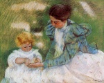 Mary Cassatt  - Bilder Gemälde - Mother Playing with Her Child