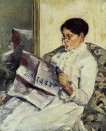 Mary Cassatt  - Peintures - Portrait d'une dame