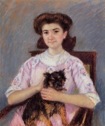 Mary Cassatt  - Bilder Gemälde - Portrait of Marie Louise Durand-Ruel