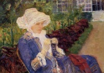 Mary Cassatt  - Bilder Gemälde - The Garden