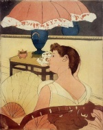 Mary Cassatt  - Bilder Gemälde - The Lamp