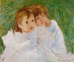 Mary Cassatt  - Bilder Gemälde - The Sisters