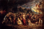 peter paul rubens  - Bilder Gemälde - Aeneas and his Family Departing from Troy