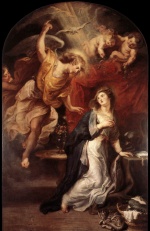 peter paul rubens  - Bilder Gemälde - Annunciation