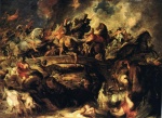 Peter Paul Rubens  - Bilder Gemälde - Battle of the Amazons
