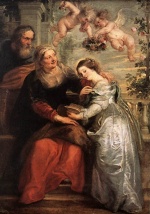 Peter Paul Rubens  - Bilder Gemälde - The Education of the Virgin