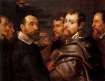 Peter Paul Rubens  - Bilder Gemälde - The Mantuan Circle of Friends