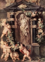 Peter Paul Rubens  - Bilder Gemälde - The Statue of Ceres
