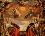 Peter Paul Rubens  - Bilder Gemälde - The Trinity Adored by the Duke of Mantua and his Family