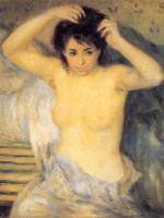 Pierre Auguste Renoir  - Bilder Gemälde - Torso (Before the Bath)