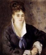Pierre Auguste Renoir  - Bilder Gemälde - Woman in Black