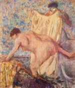 Edgar Degas  - paintings - Ausstieg aus der Badewanne