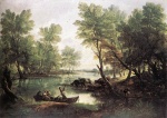 Thomas Gainsborough  - Bilder Gemälde - River Landscape