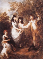 Thomas Gainsborough  - Bilder Gemälde - The Marsham Children