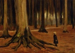 Vincent Willem van Gogh  - Peintures - Fille dans la forêt