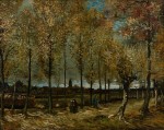 Vincent Willem van Gogh  - Peintures - Chemin avec peupliers