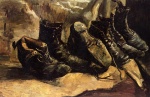 Vincent Willem van Gogh  - Bilder Gemälde - Three Pairs of Shoes