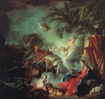 Francois Boucher - Bilder Gemälde - The Rest on the Flight into Egypt